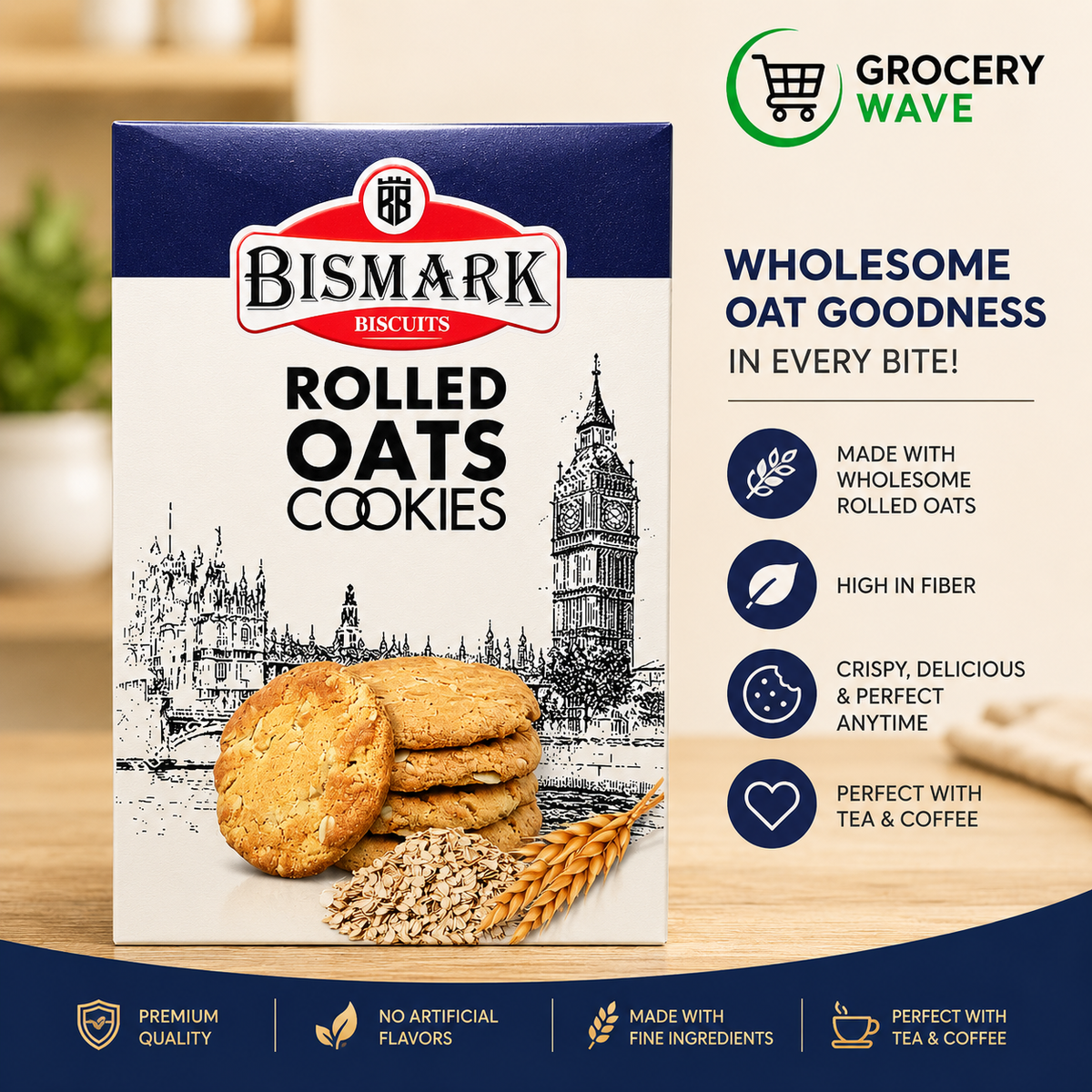 BISMARK ROLLED OATS COOKIES 70G