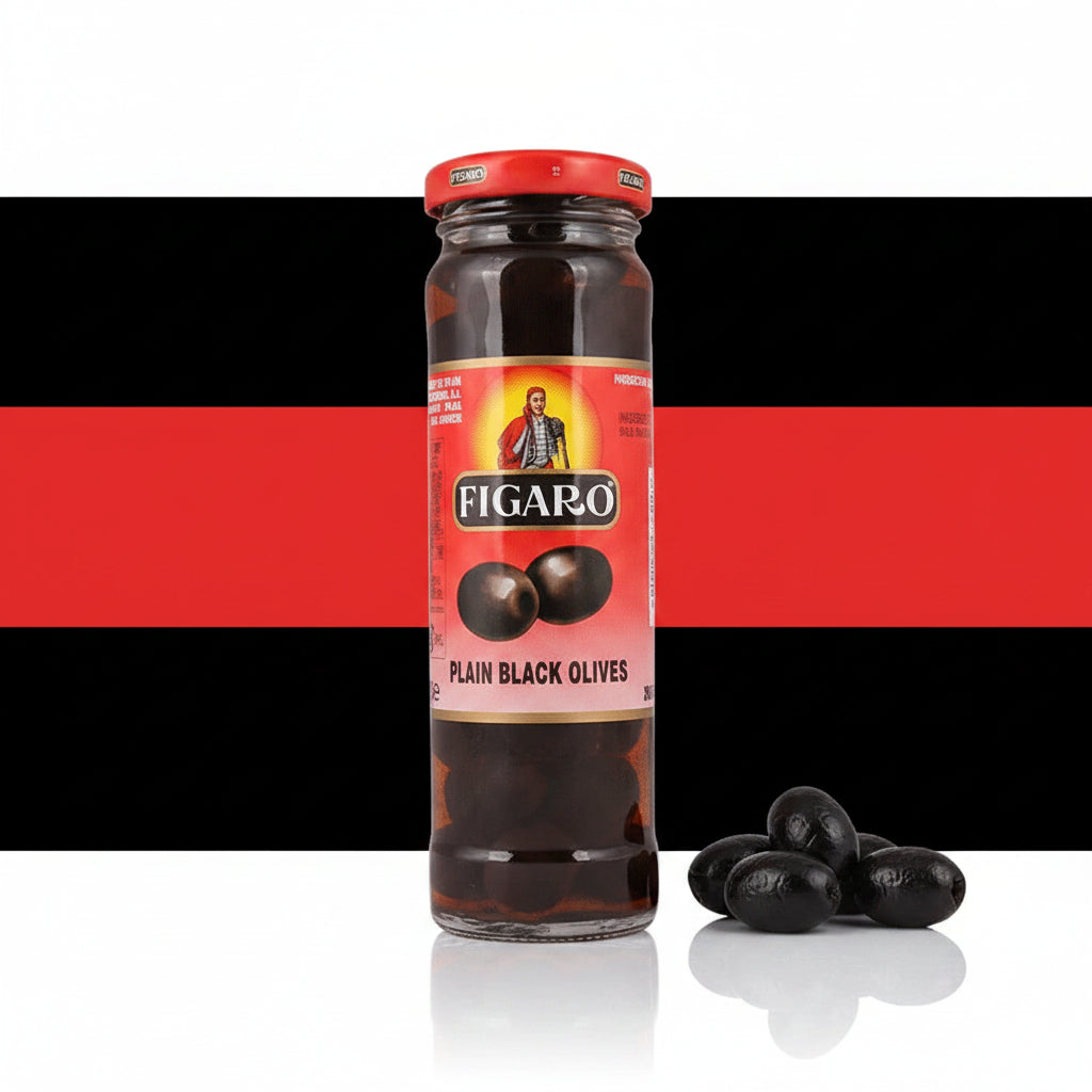 Figaro Plain Black Olives 240g