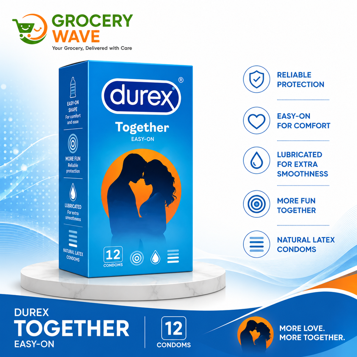 Durex Together Condoms 12pcs