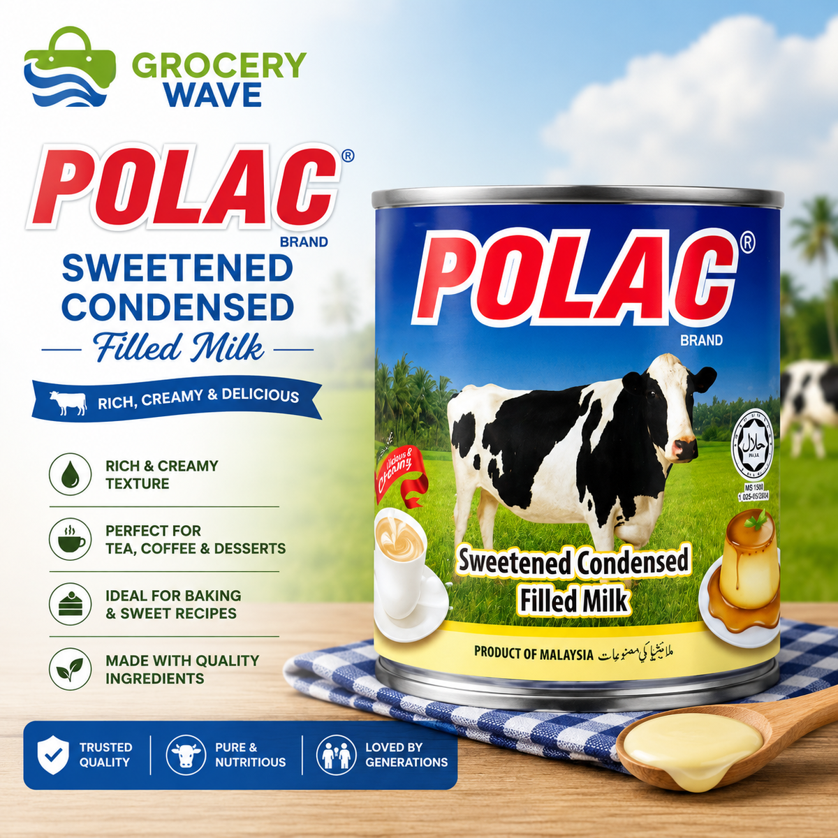 POLAC SWEETEND CONDENSE FILLED MILK