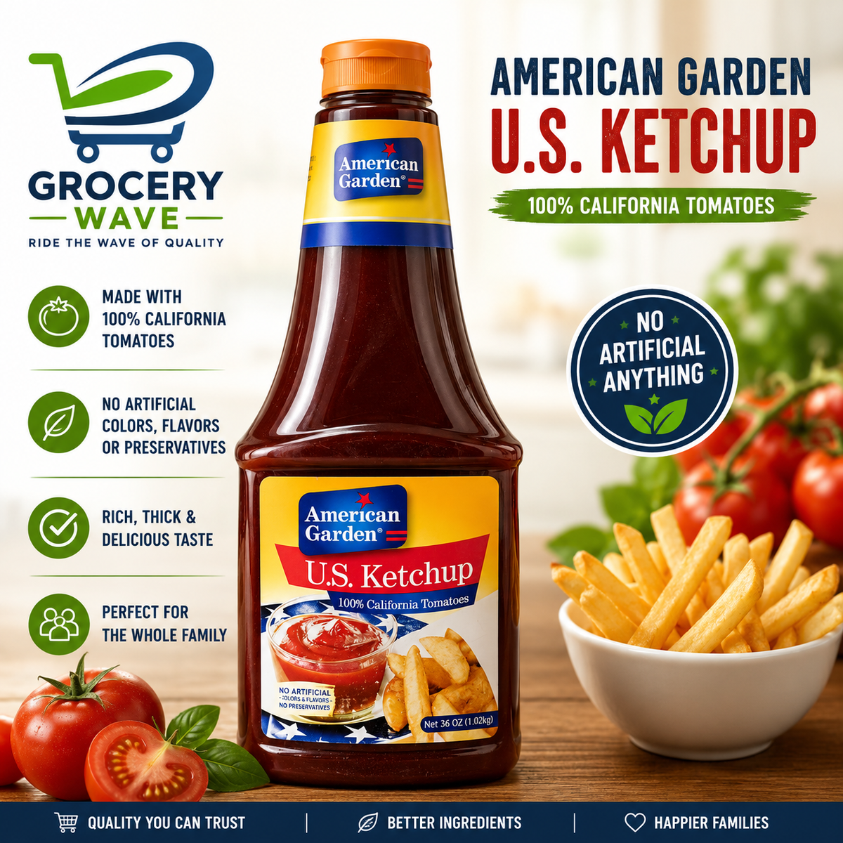 AMERICAN GARDEN US KETCHUP 1.02G