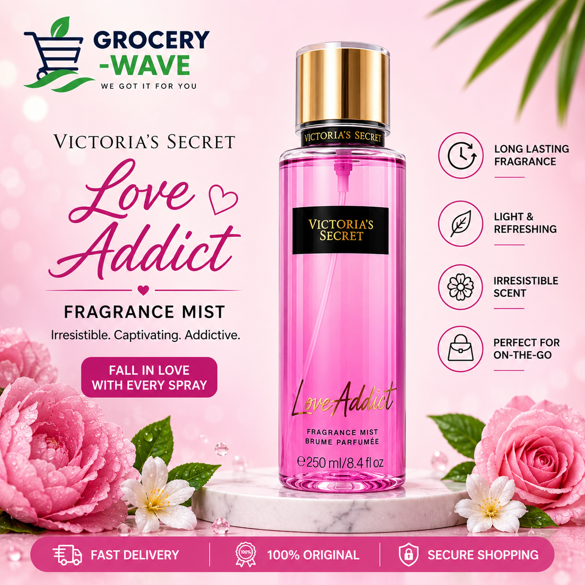 Victoria's Secret Love Addict Fragrance Mist 250ml