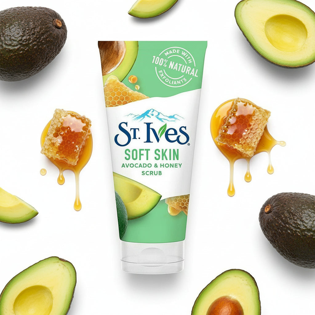 St. Ives Avocado And Honey Scrub Facial Cleanser - 170g