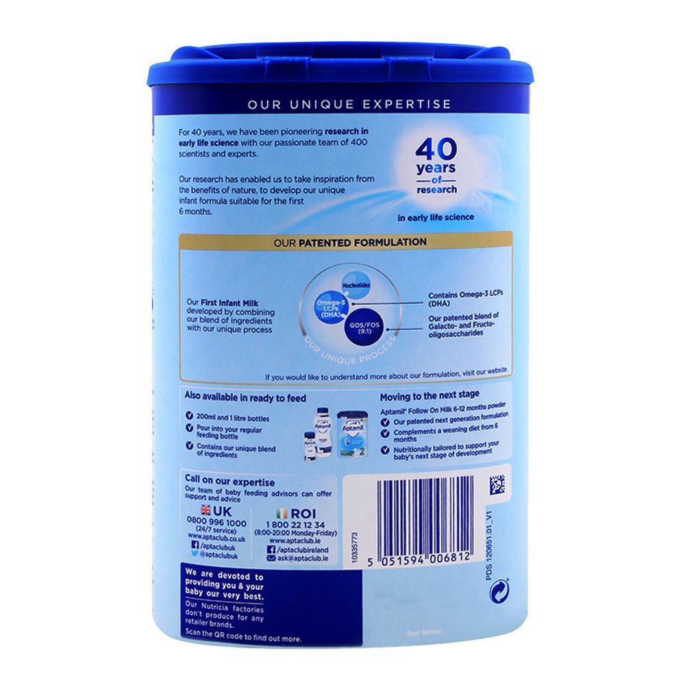 Aptamil No. 1, First Infant Milk, Birth to 6 Months, 800g