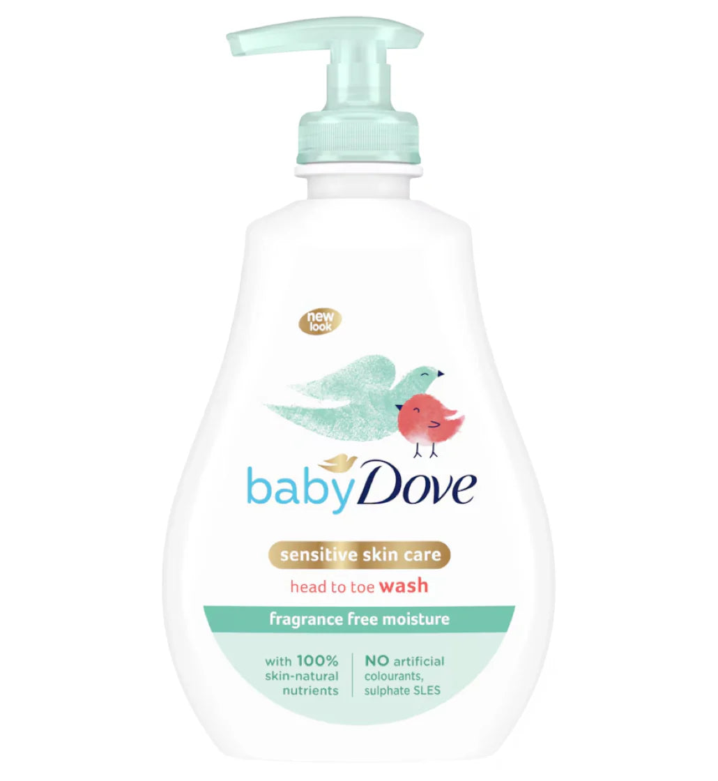 DOVE BABY BODY WASH FRAGRANCE FREE 400ML