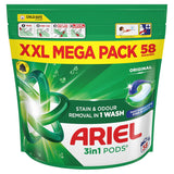 Ariel All-In-1 Pod's Washing Detergent Capsules 58 Washes Regular