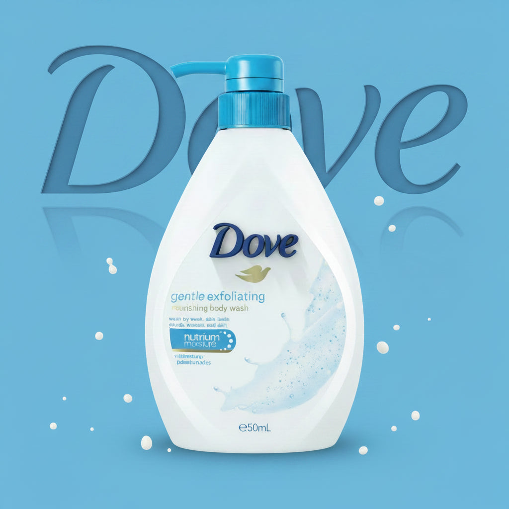 Dove Gentle Exfoliating Nourishing Body Wash 550ml