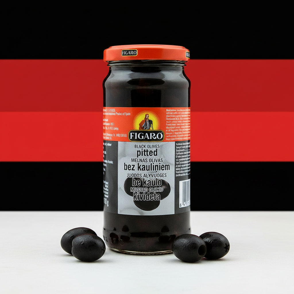Figaro Pitted Black Olives 240g