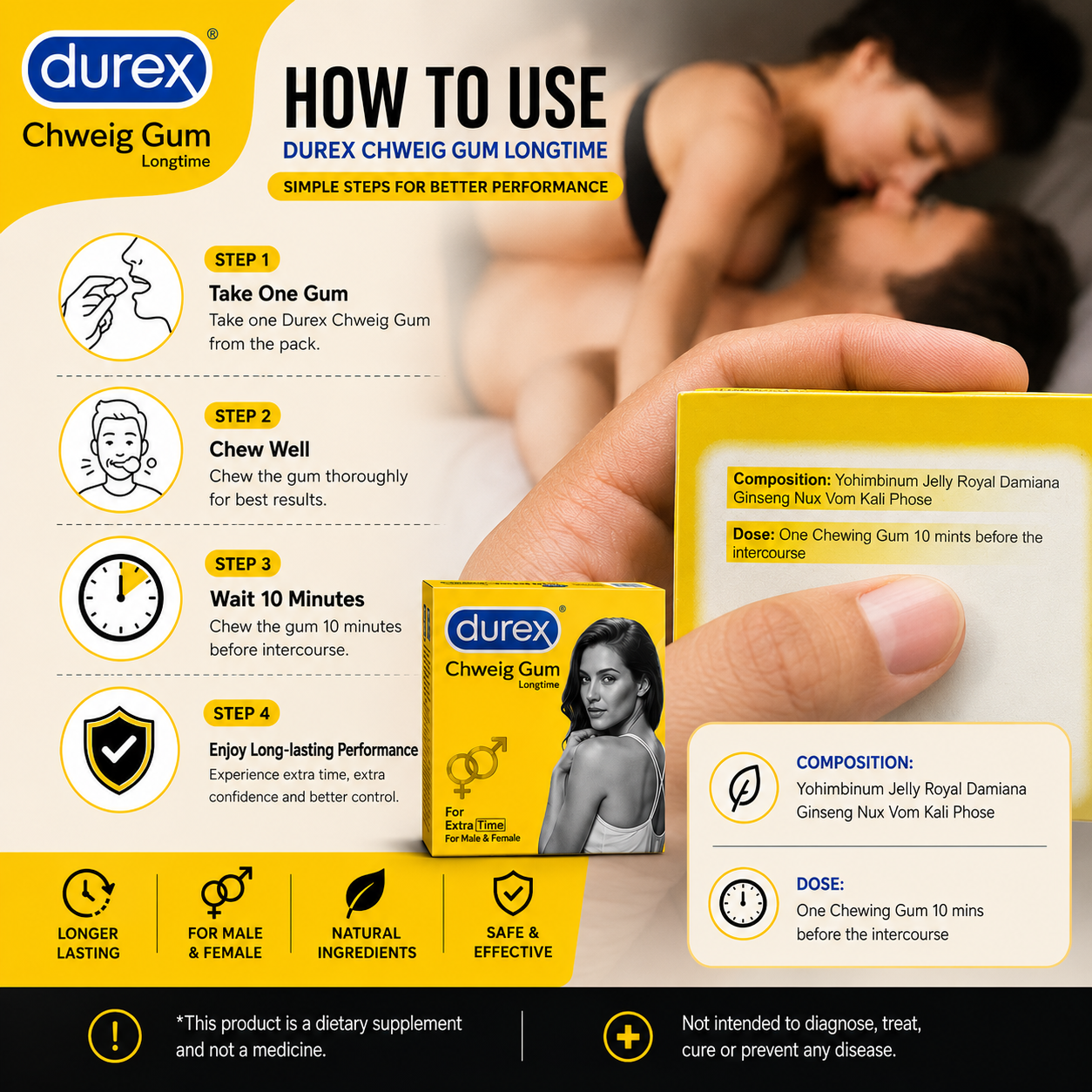 DUREX CHWEIG GUM LONG TIME