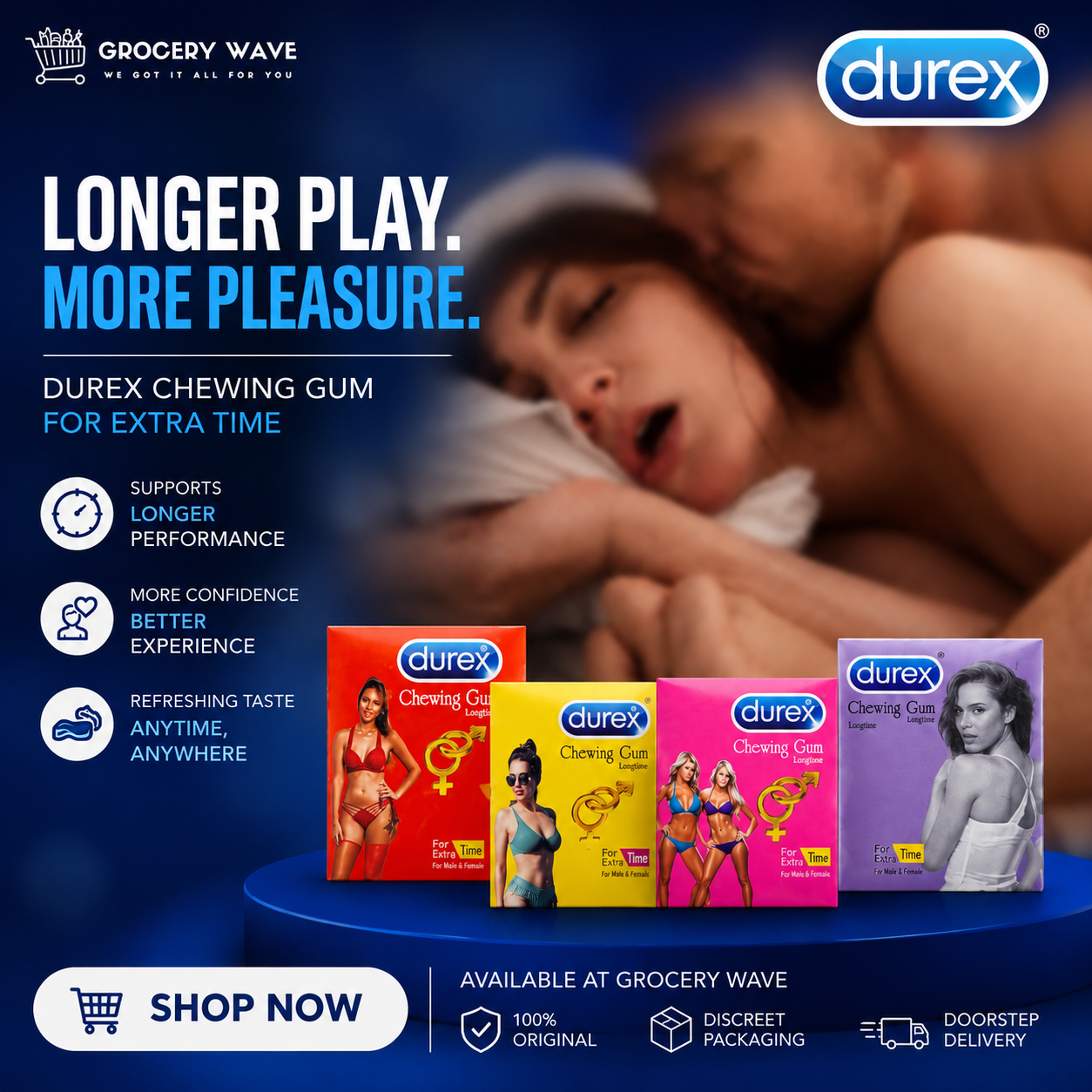 DUREX TIMING CHEWING GUM 4PACKS