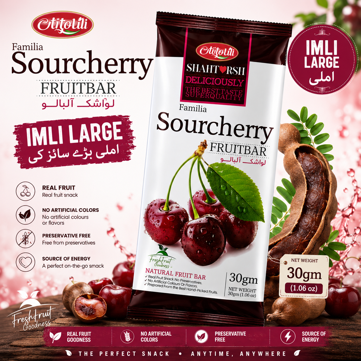 Imli Citolili Imli Large Fruit Bar – 30gm | Sweet & Tangy Tamarind Snack