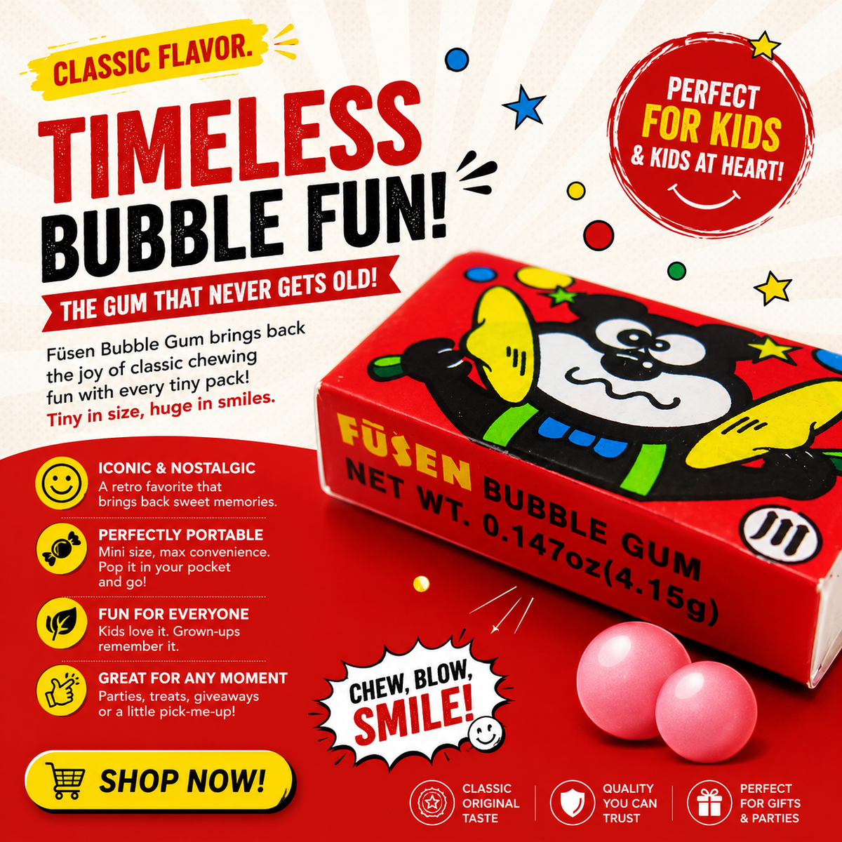 Fusen Chewing Bubble Gum 4.15g