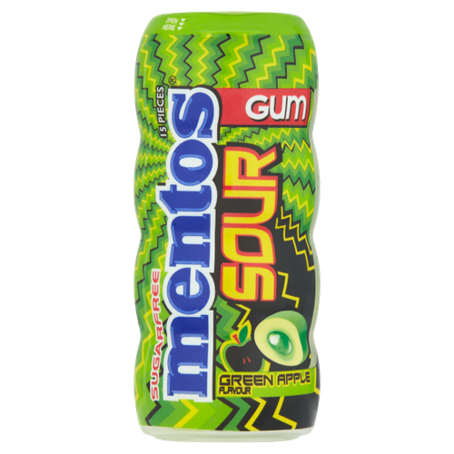 Mentos Gum Pocket Bottle Sour Green Apple Flavour 30g