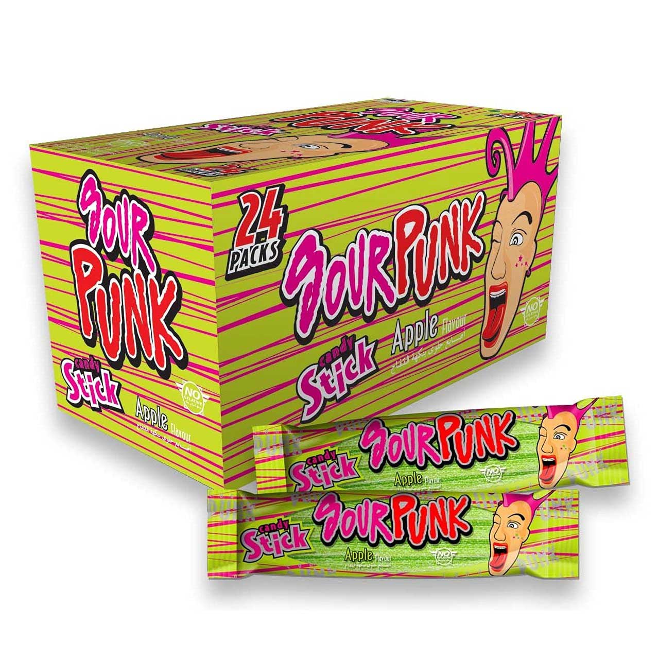 Sour Punk (Apple) Candy Sticks 40g