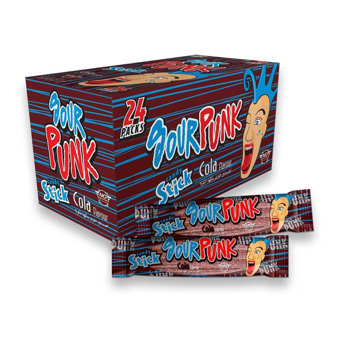 Sour Punk (Cola) Candy Sticks 40g