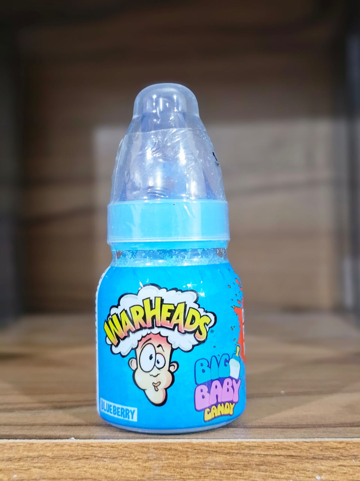 Warheads Big Baby Candy Bottle Blue