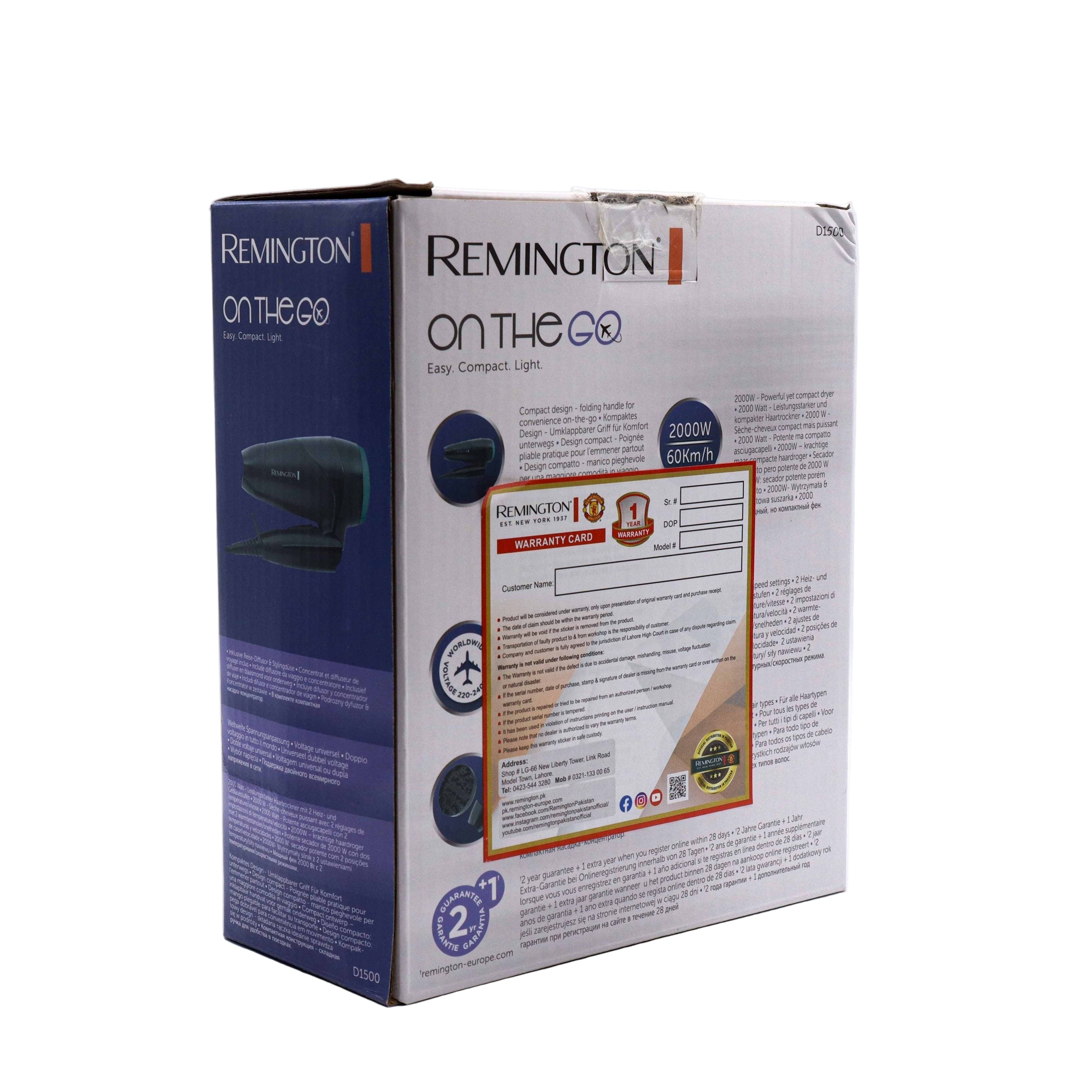 Remington Hair Dryer D1500