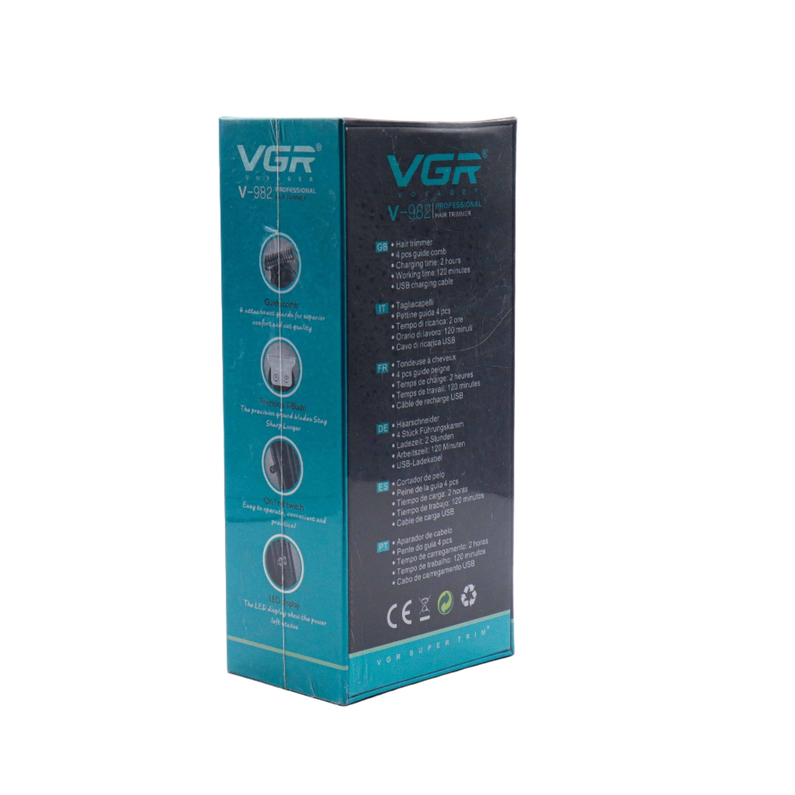 VGR Hair Trimmer V-982 – Rechargeable Precision Trimmer