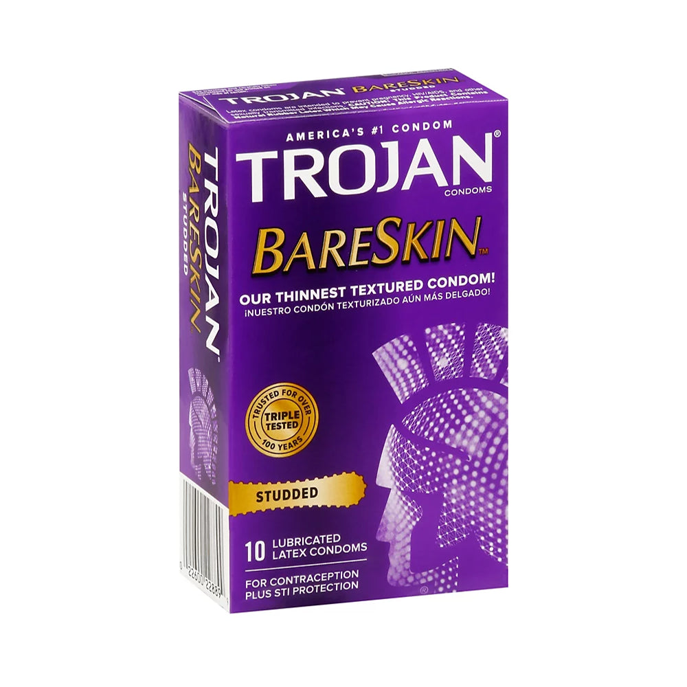 Trojan Bare Skin Studded Lubricated Condom