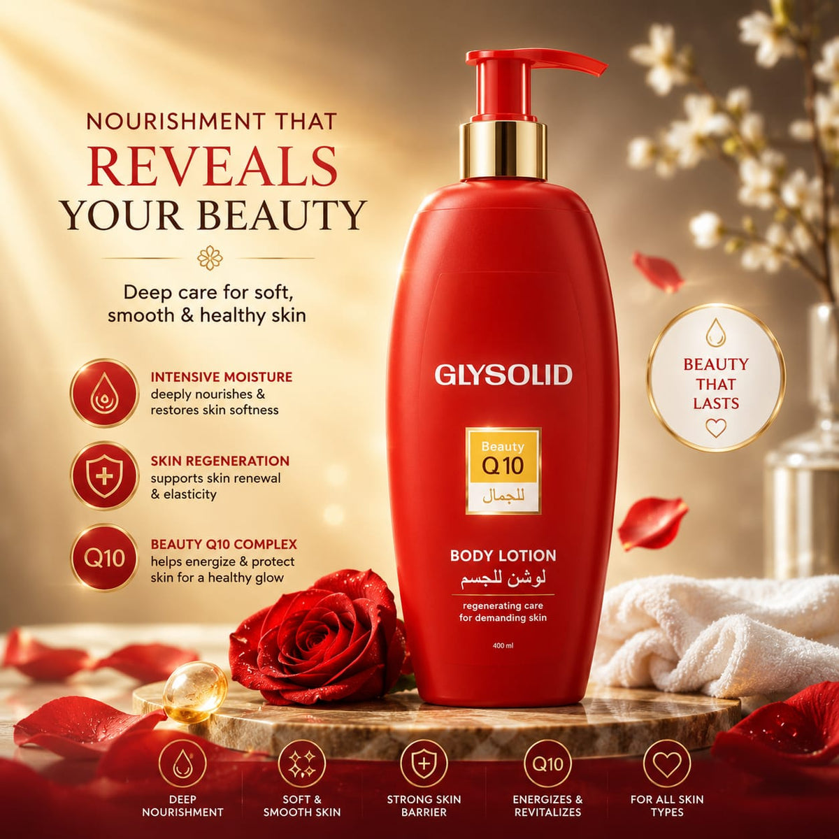 Glysolid Body Lotion Beauty Q10 500Ml