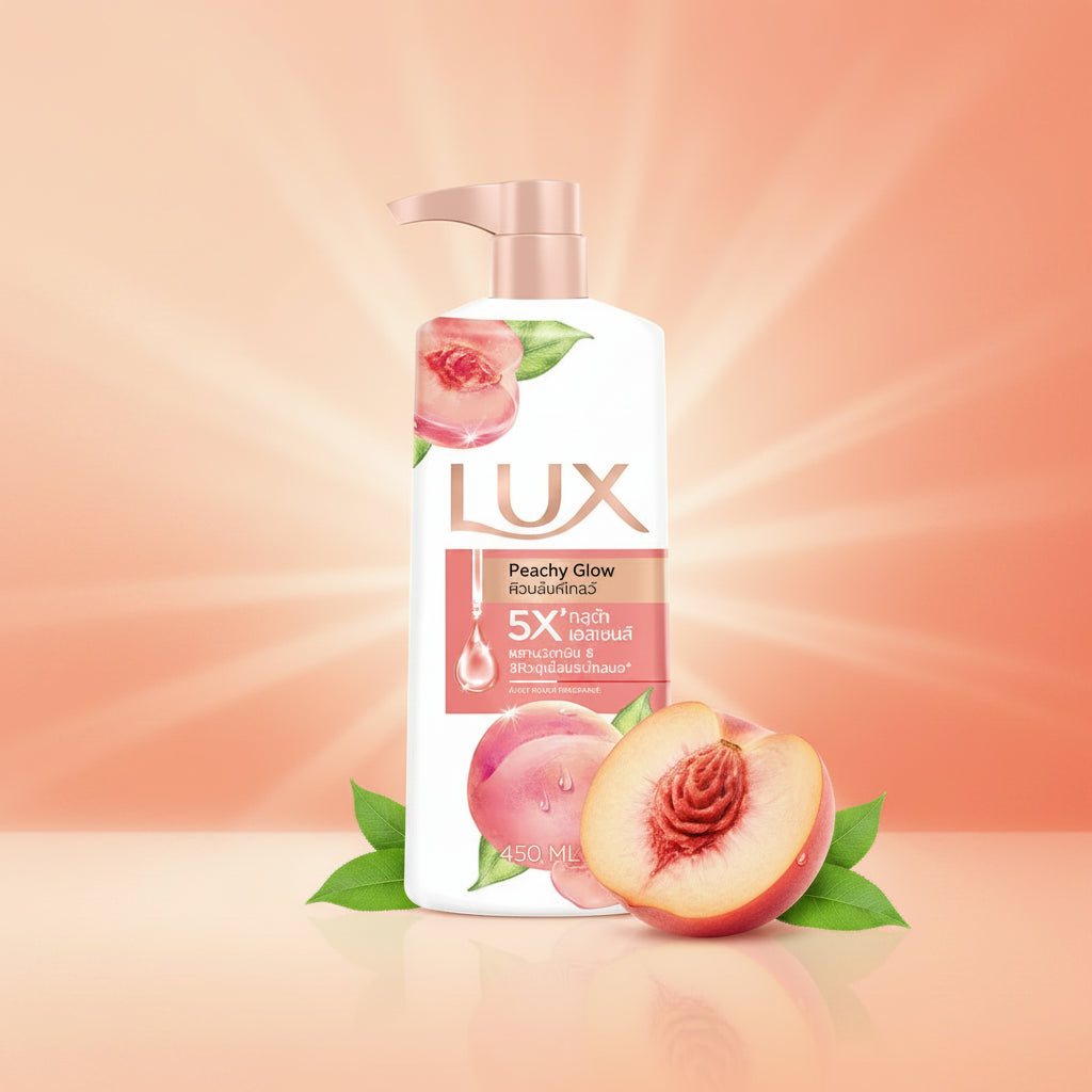 Lux Cooling Peach Sparkling Fragrance Body Wash 500ml