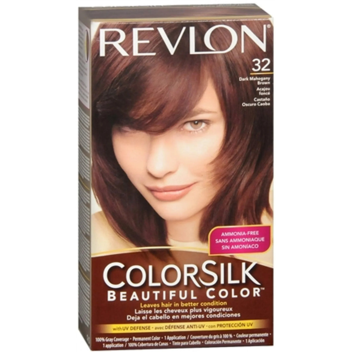 Revlon ColorSilk Hair Color [32] Dark Mahogany Brown 1 ea