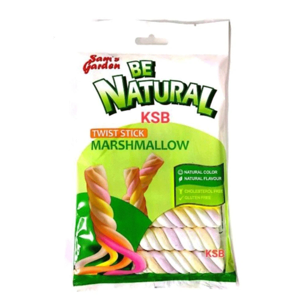 Sams Garden Be Natural Twist Stick Marshmallow 100g
