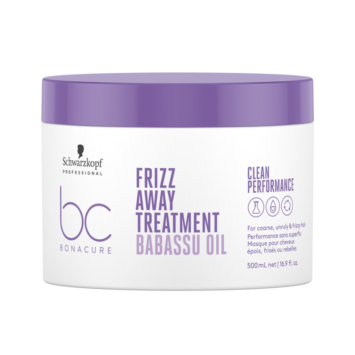 Schwarzkopf Bonacure Frizz Away Treatment For Coarse,Unruly & Frizzy Hair 500ml