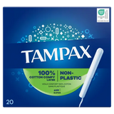 Tampax Cardboard Applicator Super Tampons, 20-Pack