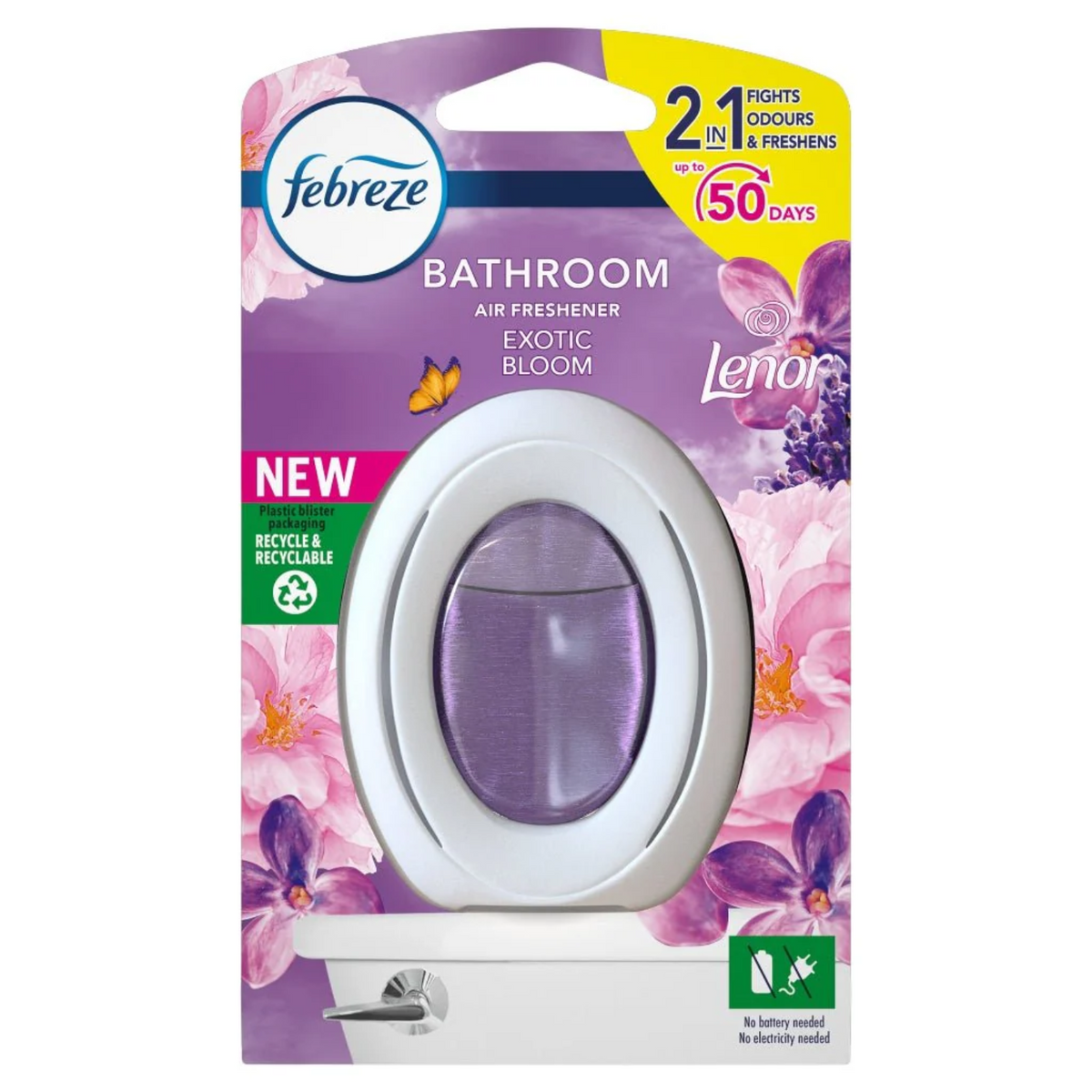 Febreze Bathroom Air Freshener Exotic Bloom 7.5 ML