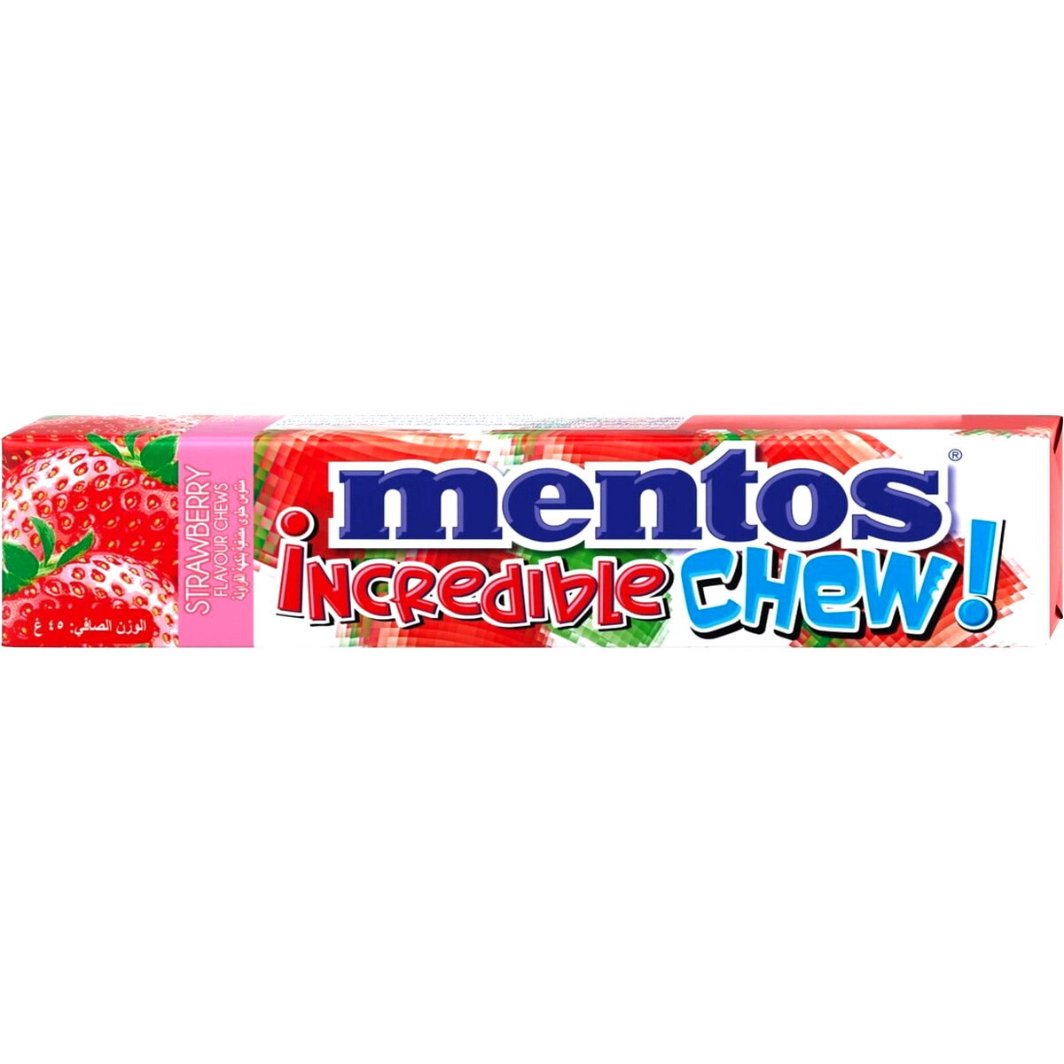 Mentos Incredible Chew Strawberry 45g