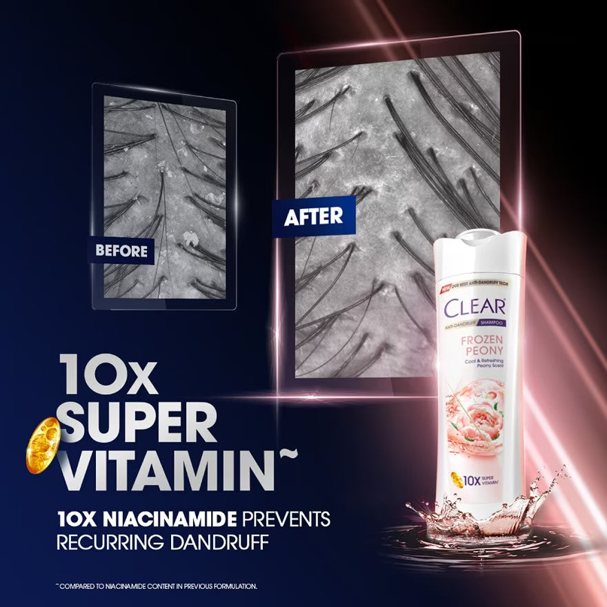 Clear Anti-Dandruff Frozen Peony Shampoo 315ml