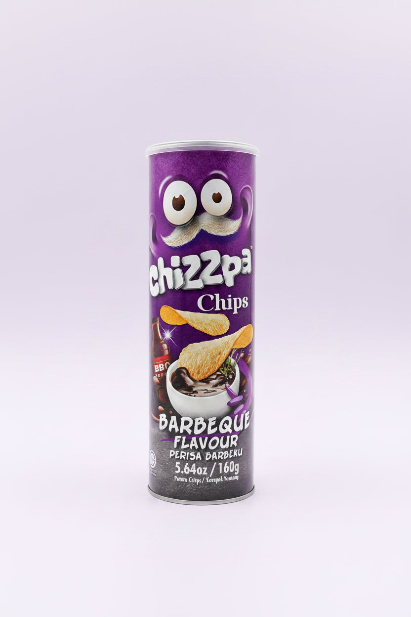 Chizzpa Potato Crispy Chips - Barbeque, 160g Tin