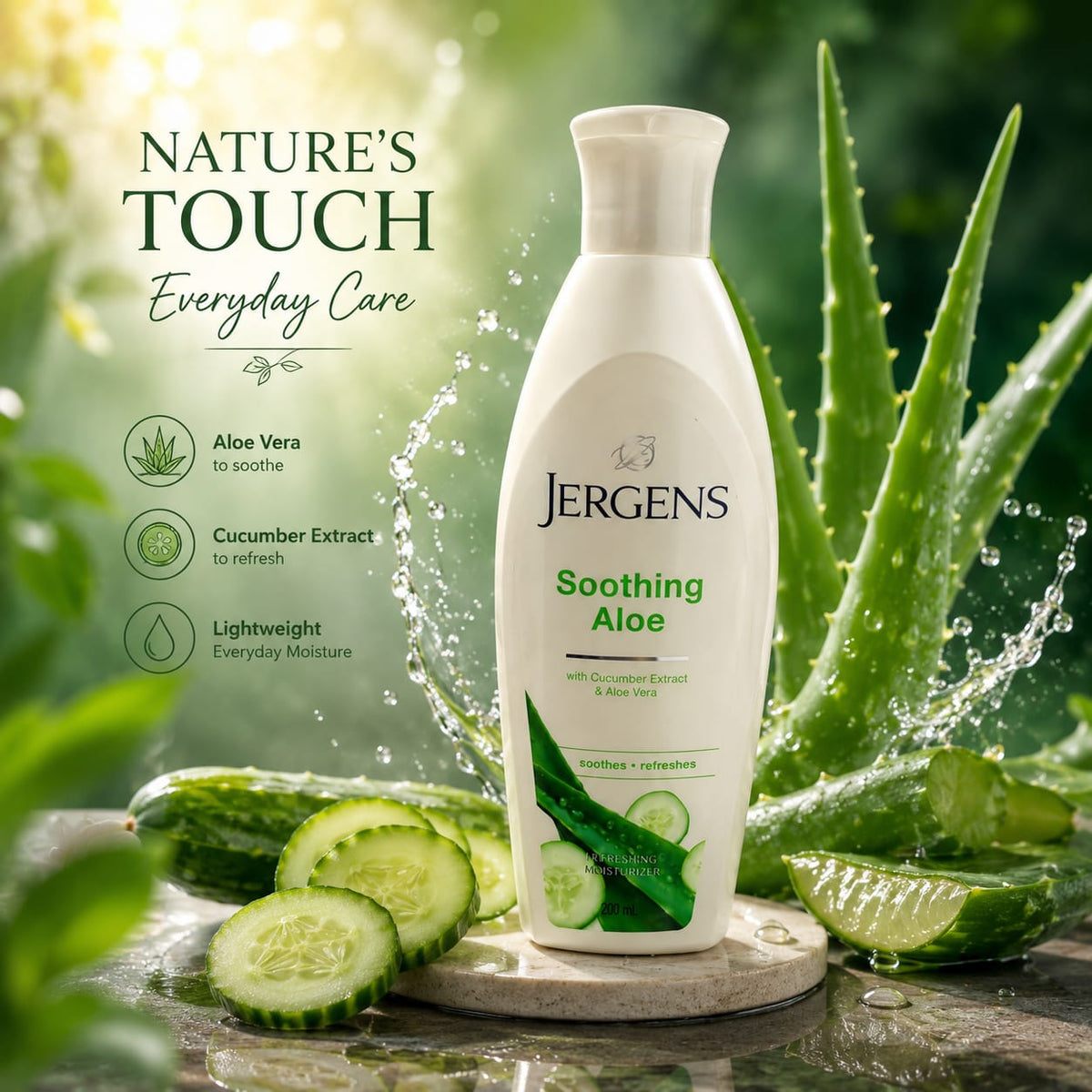 JERGENS LOTION SOOTHING ALOE 200 ML