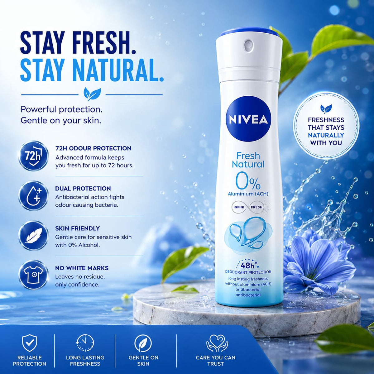 Nivea Deodorant Fresh Natural 150ML