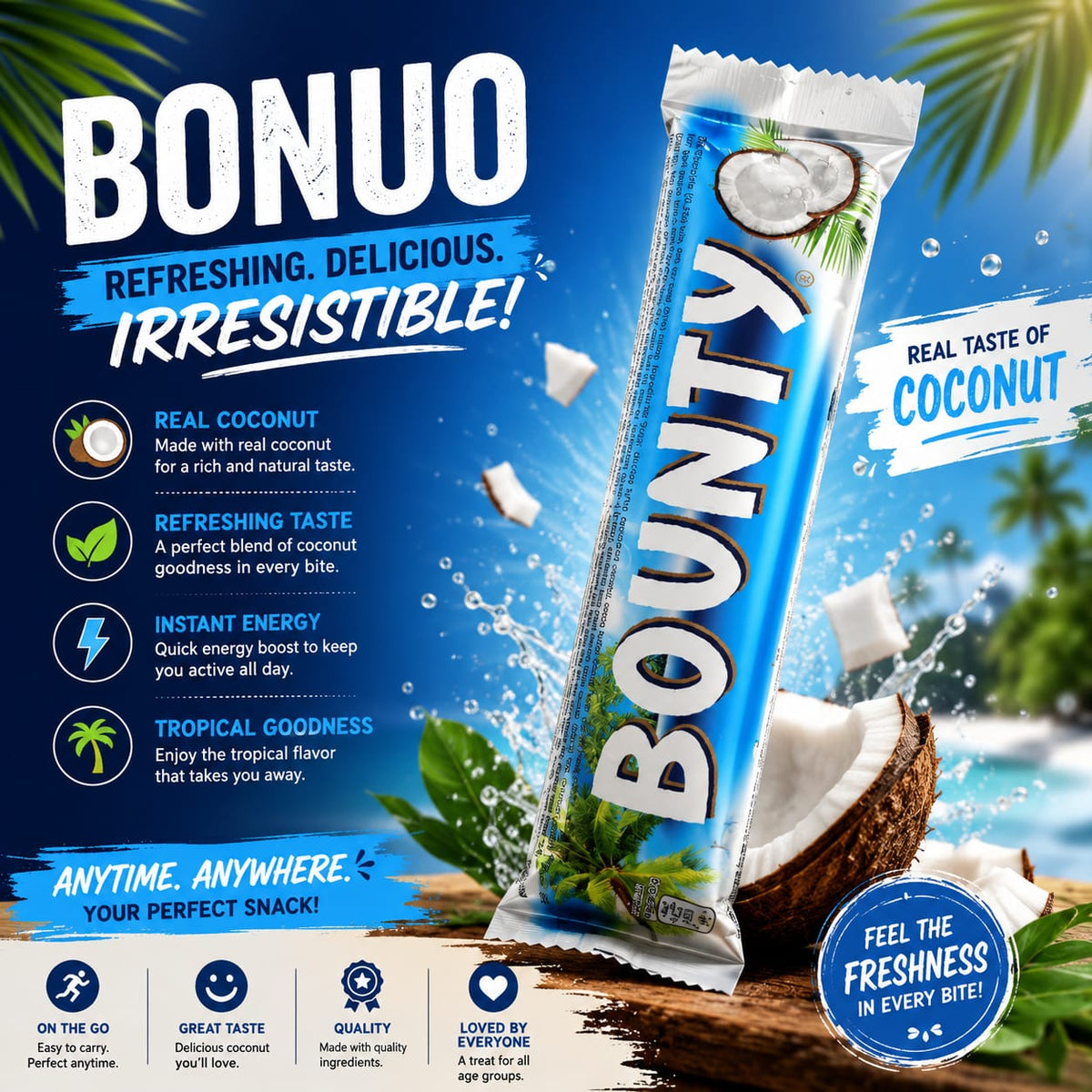 Bounty Chocolate 50g