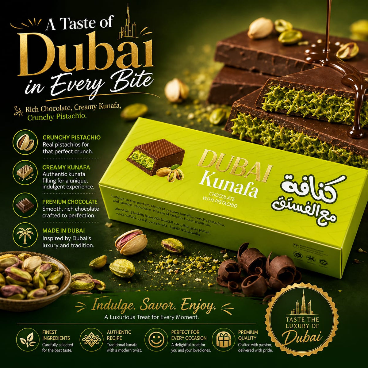 DUBAI KUNAFA CHOCOLATE 40g