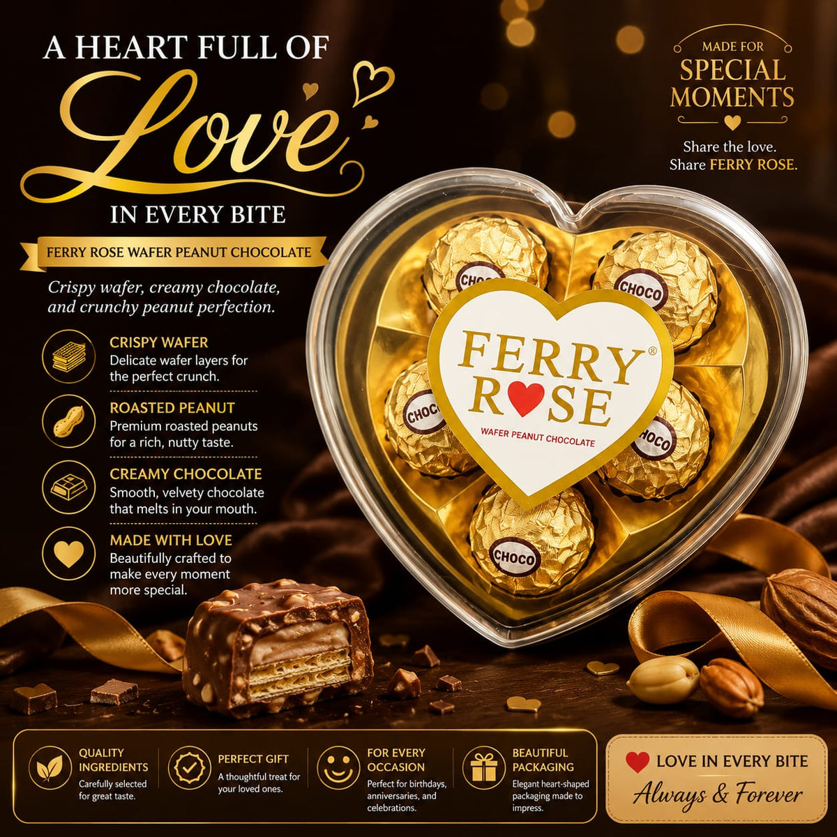FERRY ROSE CHOCOLATE T-5