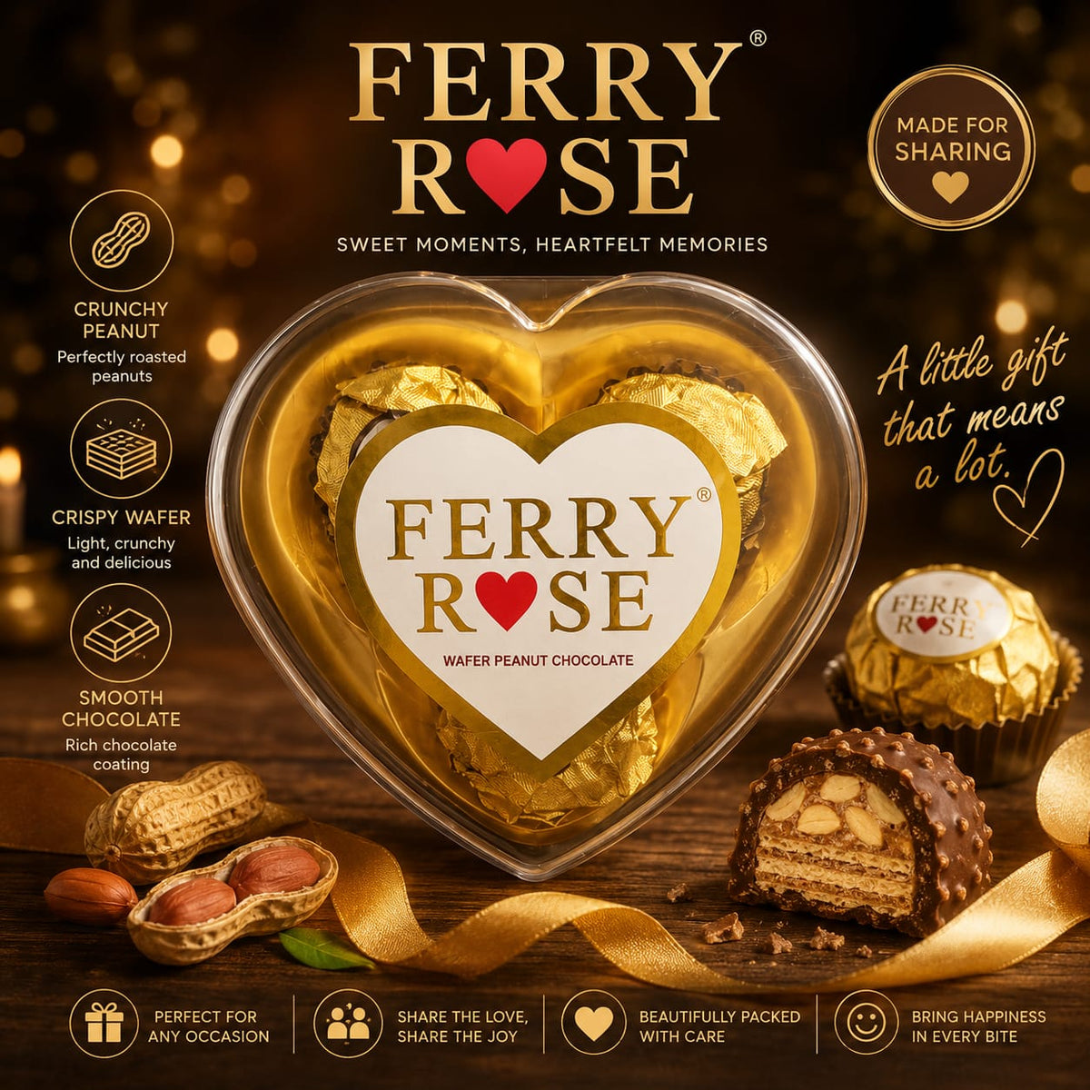 FERRY ROSE CHOCOLATE SMALL 3S