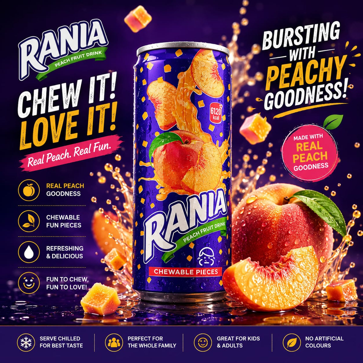 Rania Peach Fruit Drink 250ml