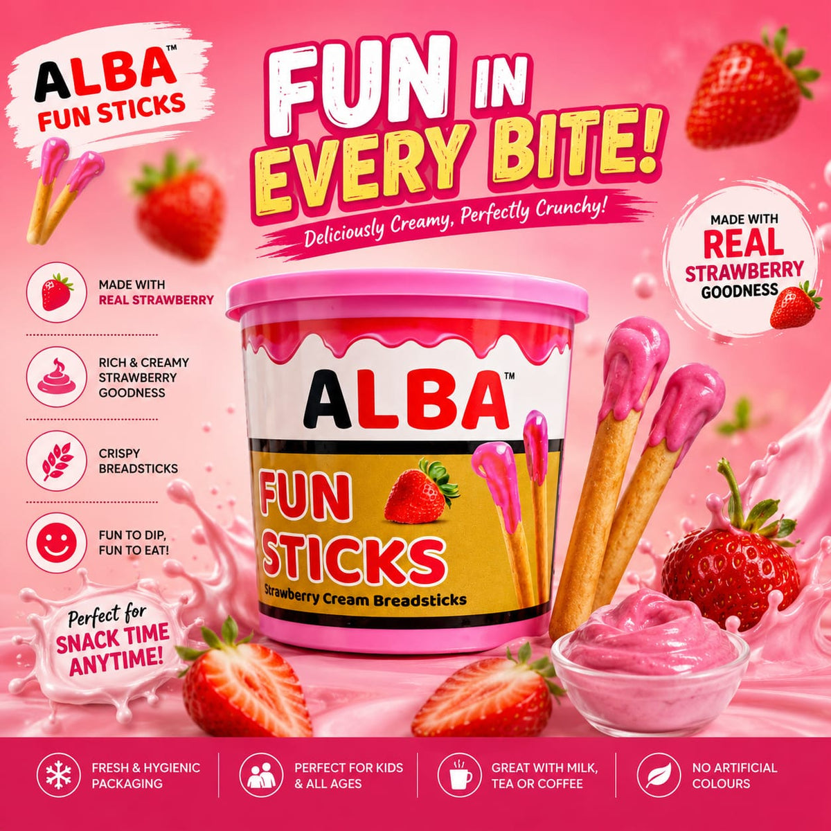 Alba Strawberry Fun Stick 40 g