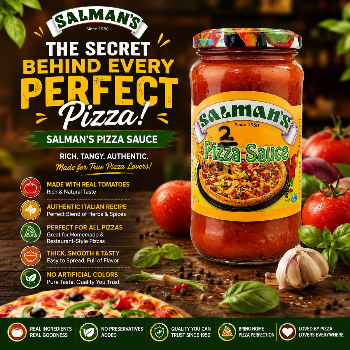 SALMANS PIZZA SAUCE 370 GM