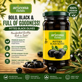 Olives Black Pitted 370g