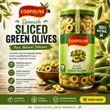 Coopoliva Sliced Green Olives 450g