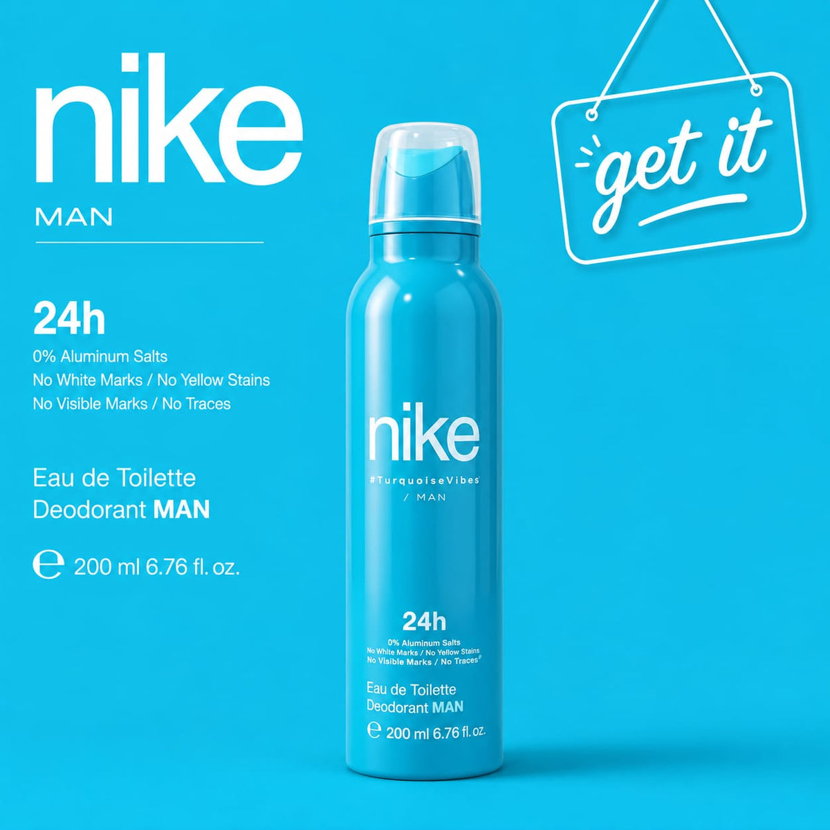 Nike Man Turqoise Vibes Body Spray 200ml