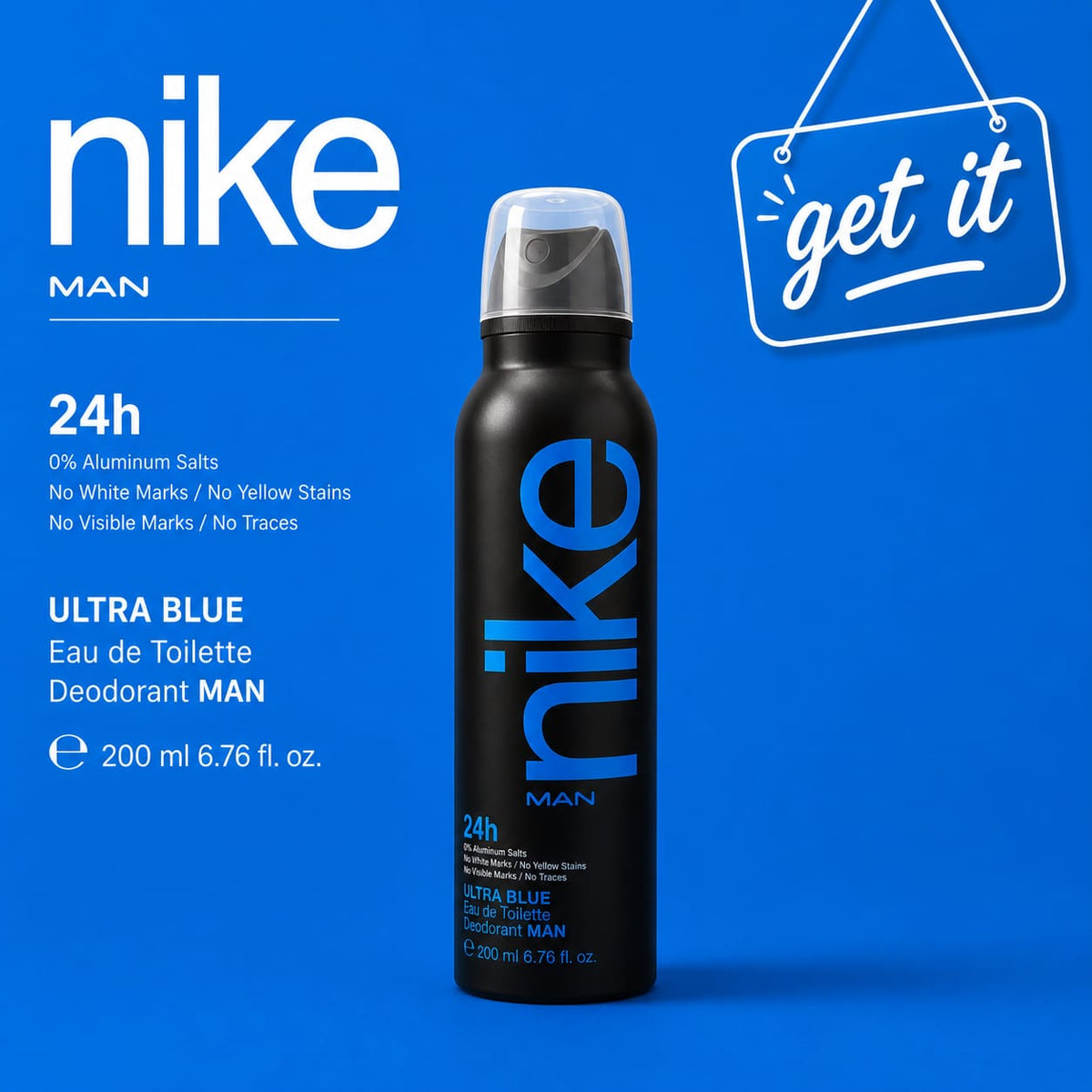 Nike Men Ultra Blue Body Spray 200ml