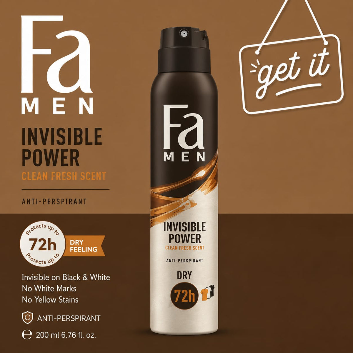 fa men invisivle power 200ml