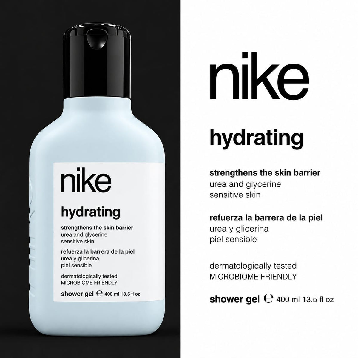 Nike Hydrating Strengthens Shower Gel For Sensitive Skin - 400ml
