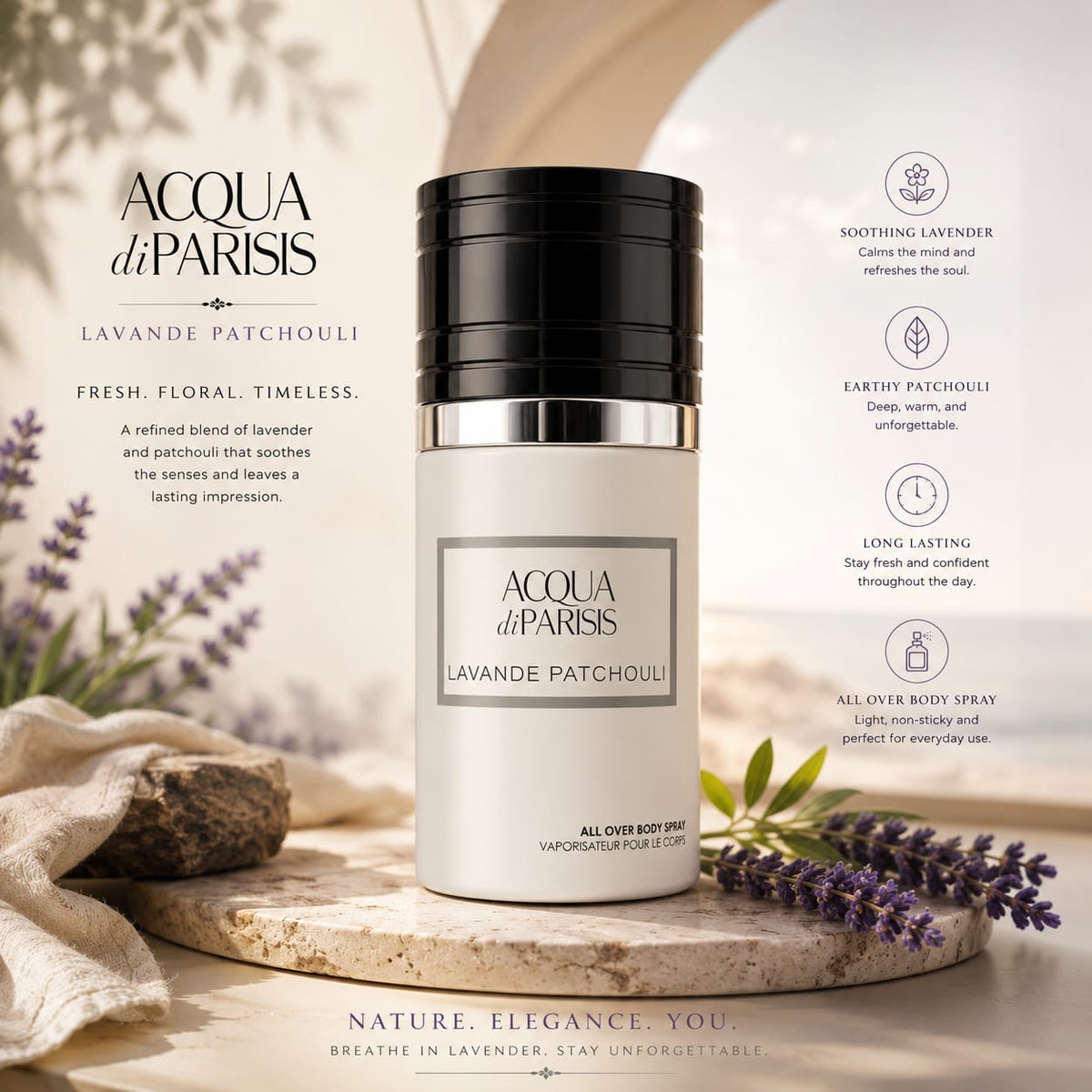 ALBANE  ACQUA LAVANDE PATCHOULI PERFUME BODY SPRAY 250ML