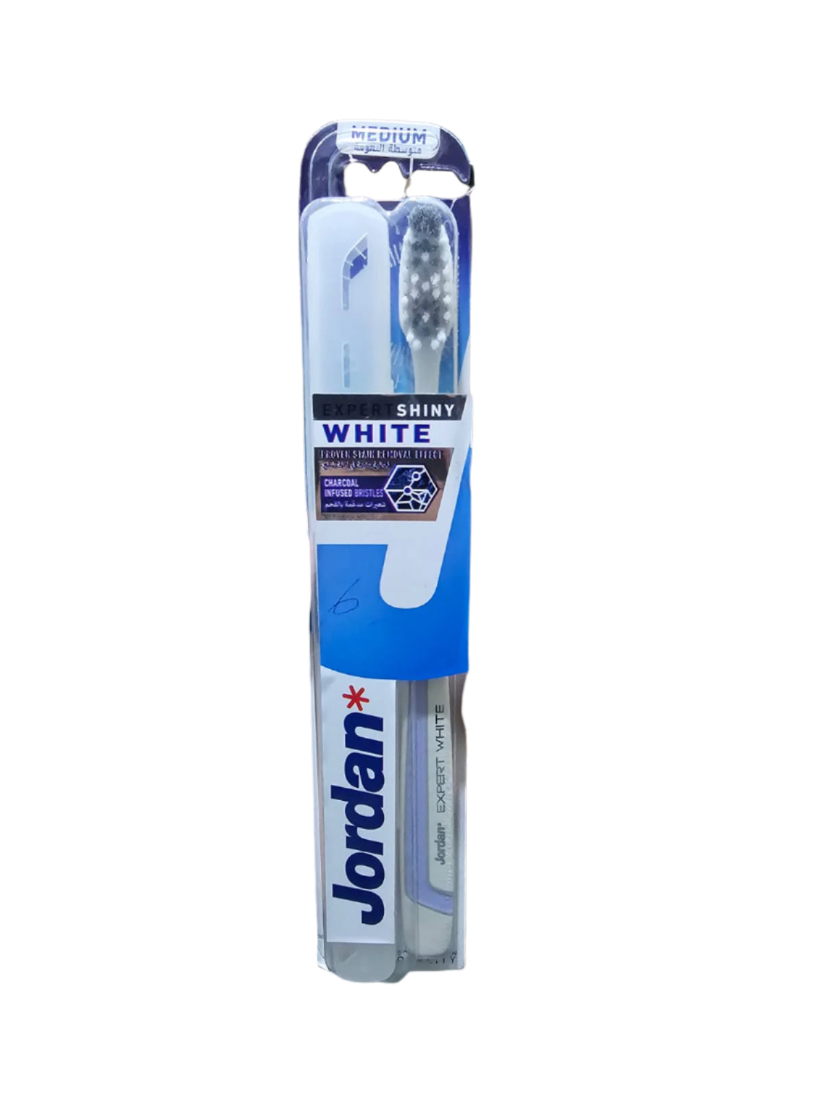 JORDAN EXP SHINY WHITE MEDIUM TOOTHBRUSH